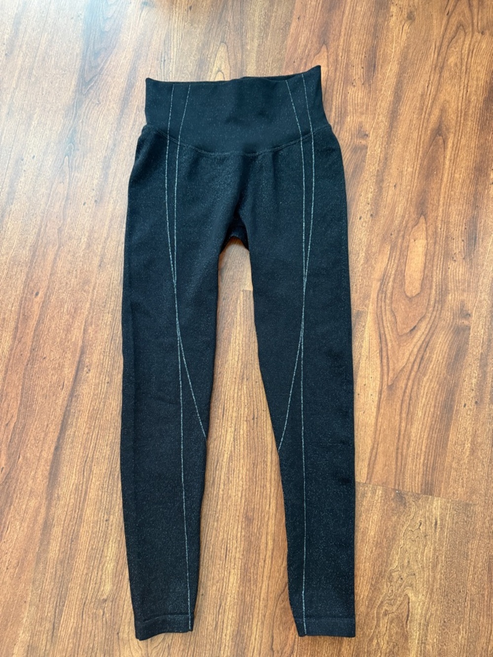 Victoria's Secret Black High-Waist Seam-Accent Leggings